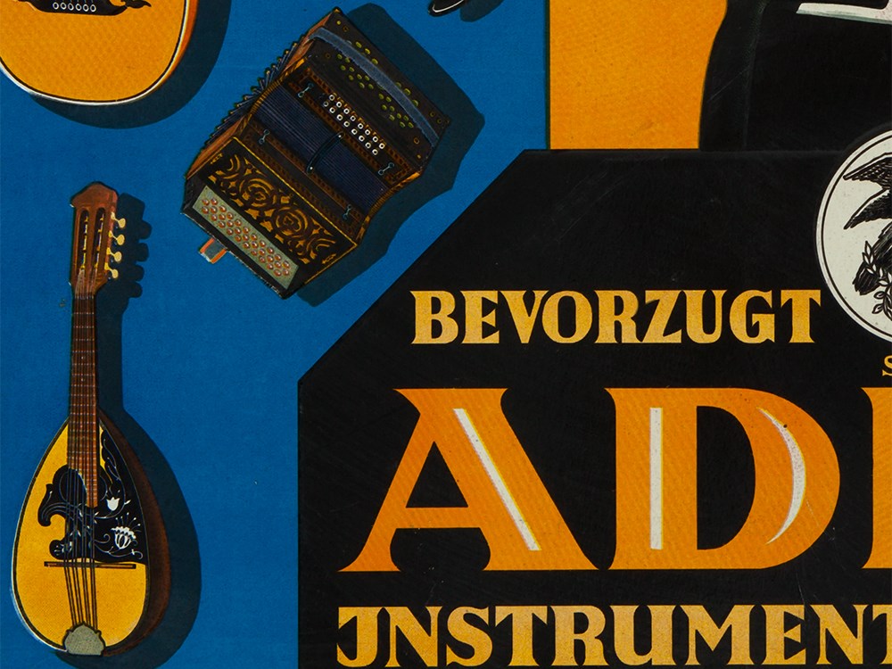 Embossed advertising cardboard for Adler instruments, 1910 Germany, around 1910Embossed cardboard, - Image 6 of 7