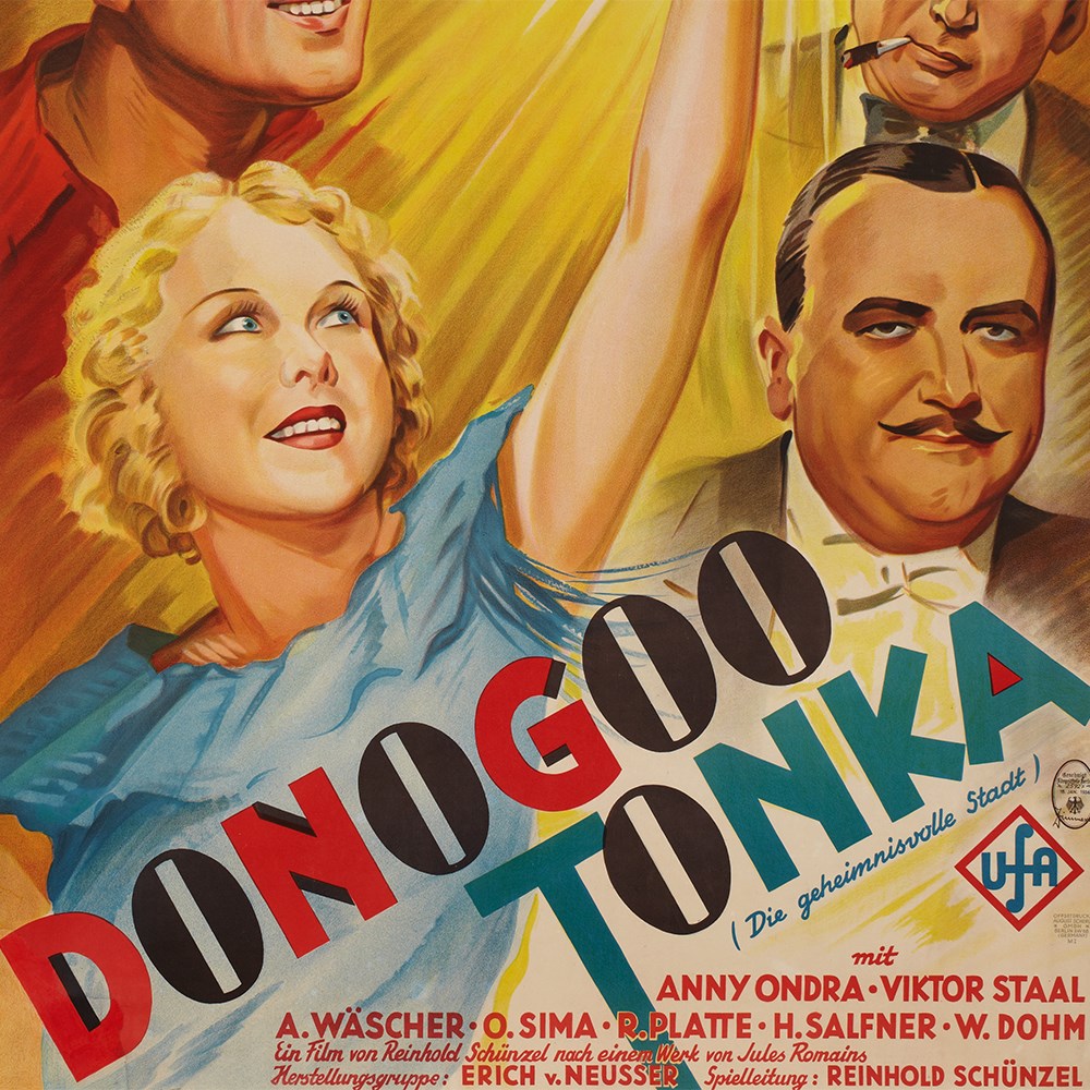 A rare movie poster “Donogoo Tonka” by Alfred Herrmann, 1936 Germany, 1936Colour lithography on - Image 7 of 7