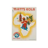 Ebinger, Poster “Matt’s Kola“, Belgium, late 19th C Colour lithography on paperBelgium / Antwerp,