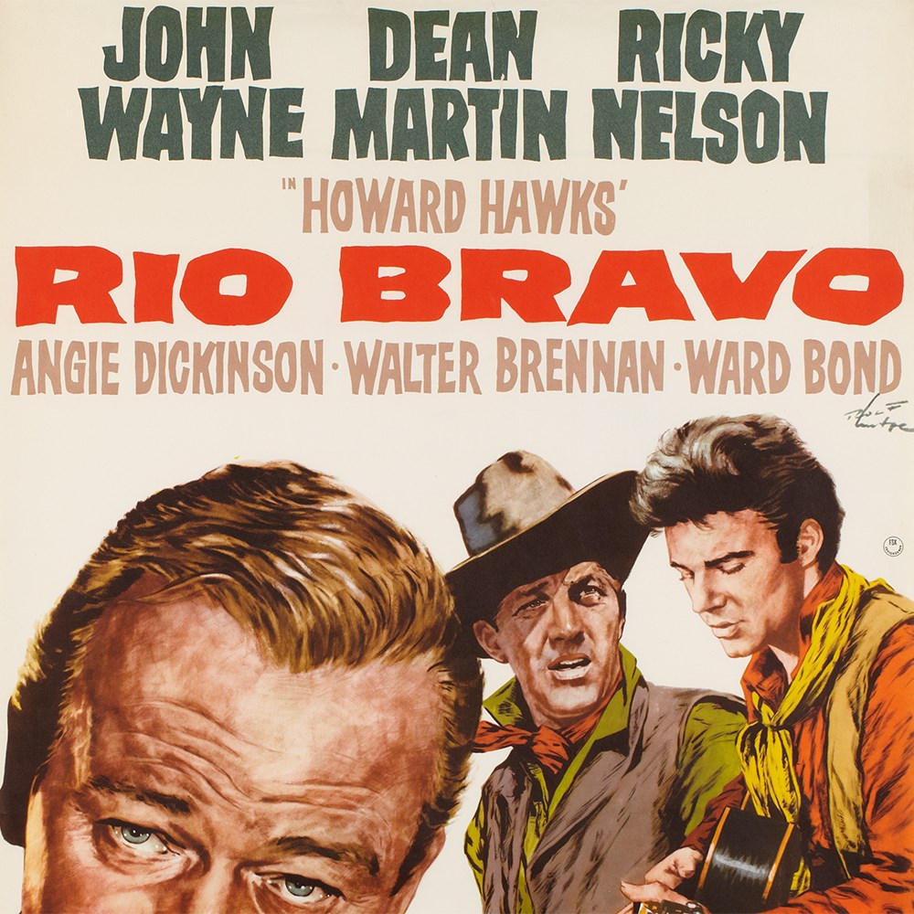 Stylish “Rio Bravo“ advertising poster by Rolf Goetze, 1959 Germany, 1959Offset print on paperWith - Image 8 of 8