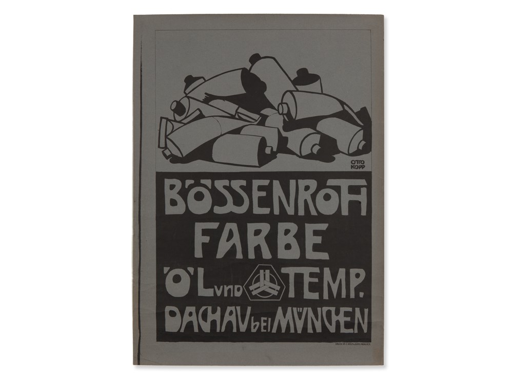 Otto Kopp, Poster „Bössenroth Paint“, Germany, 1906-10Lithography on cardboardGermany / Munich,