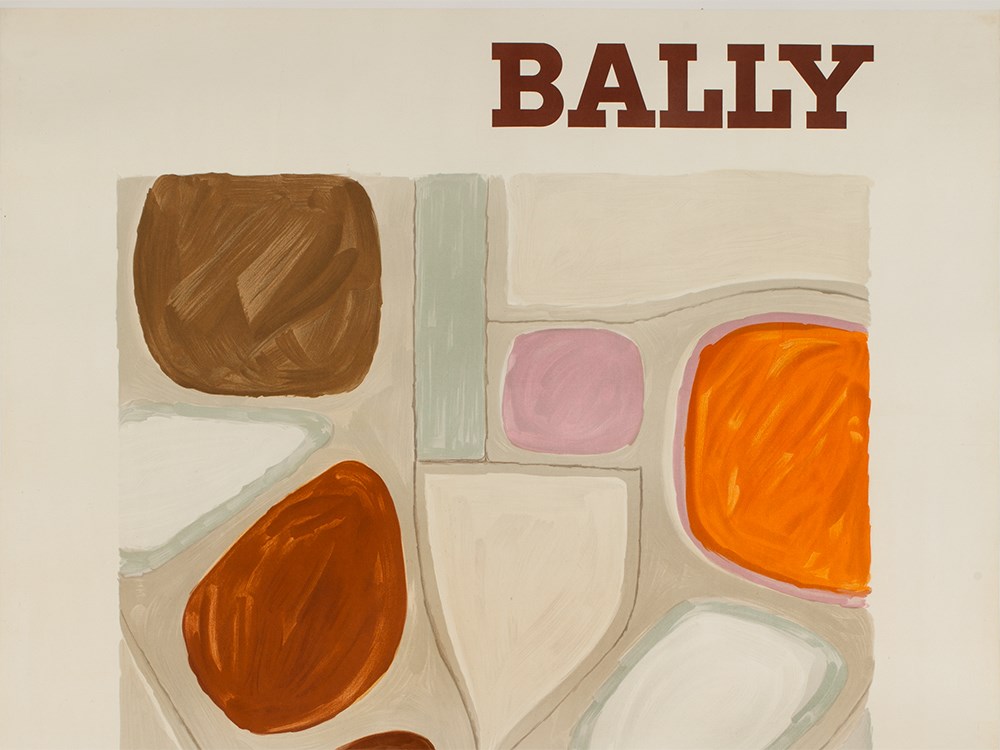 Abstract Advertising Poster for Bally by Villemot, France, 1968 Colour lithographFrance, 1968Bernard