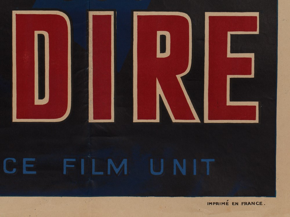 Rare Film Poster, “Maintenant on peut le dire“, France, 1947 France, 1947Colour lithograph on - Image 8 of 9