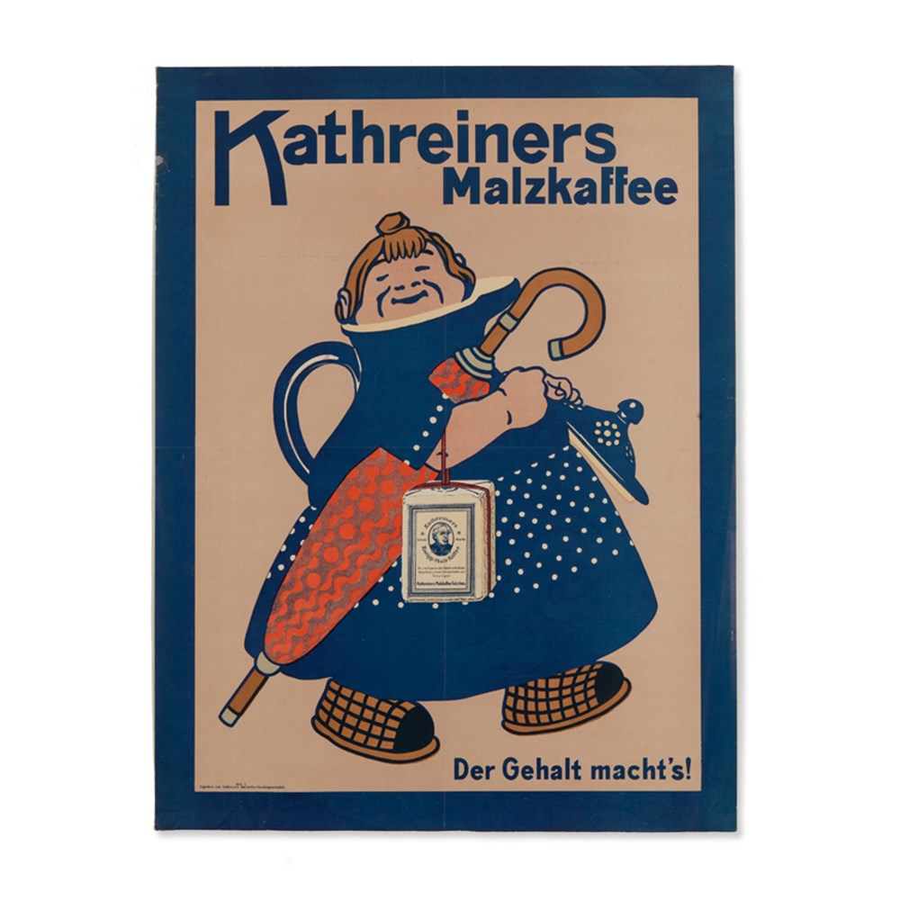 Poster „Kathreiners Malt Coffee“, Germany, 1900-10 Colour lithographyGermany, 1900-10Nice original - Image 8 of 8