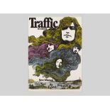 Tour Poster for Steve Winwood’s Traffic, Guenther Kieser, 1971Color lithograph on paper Germany,