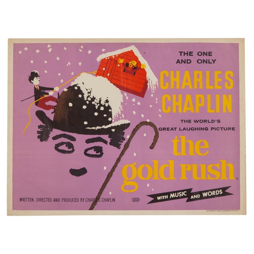 Movie Poster “Charlie Chaplin – The Gold Rush“, London, 1960sColour lithography on paperGreat - Image 7 of 7