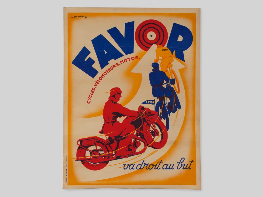 Rare advertising poster for "Favor" by L. Matthey, circa 1930 France, circa 1930Lithography - Image 2 of 8