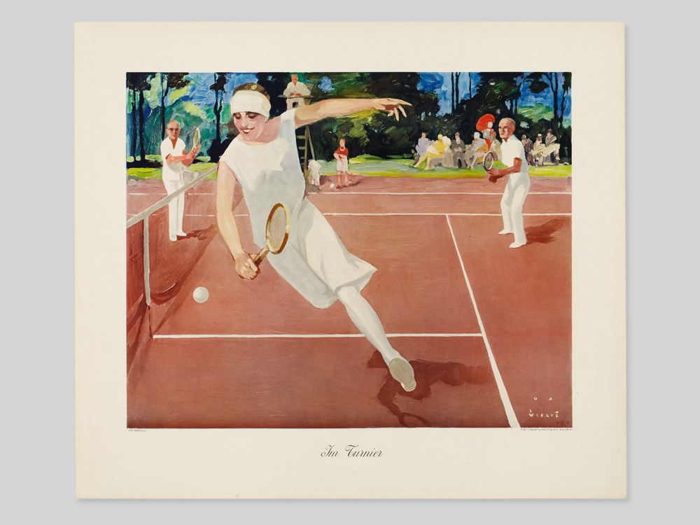 Art Poster, “In the Tournament”, after Jupp Wiertz, 1930s Art Print on cardboardGermany, - Image 2 of 7