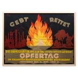 Reinhard Hoffmüller, Poster ‘GEBT RETTET‘, Berlin, 1921 Color lithograph on paperBerlin, Germany,