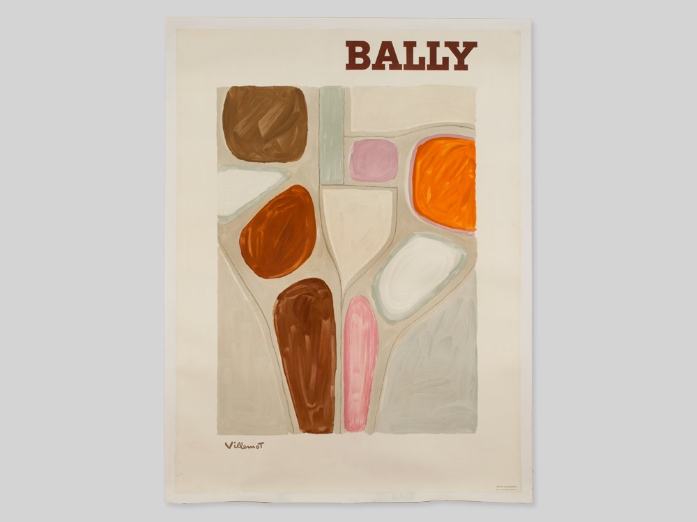 Abstract Advertising Poster for Bally by Villemot, France, 1968 Colour lithographFrance, 1968Bernard - Image 2 of 7