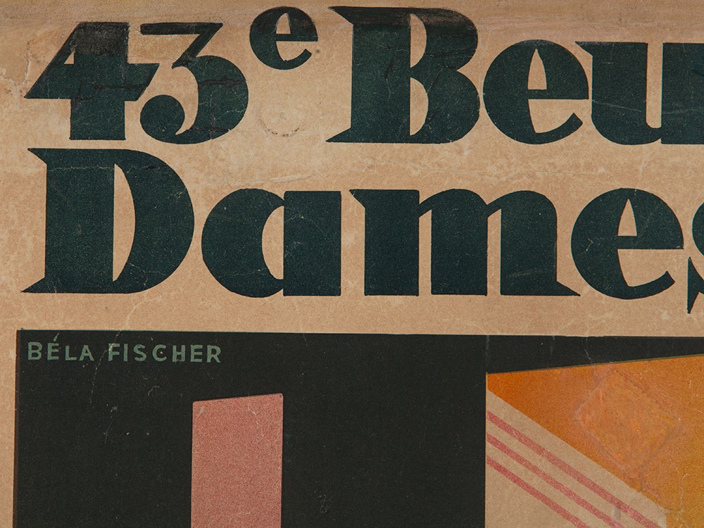 B. Fischer, Advertising Poster, “43e Beurs van de Dameskroniek" Colour lithography on - Image 5 of 7