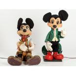 Mechanical Advertising Displays „Micky and Minnie Mouse“, 1960s Pair of functional, electrically