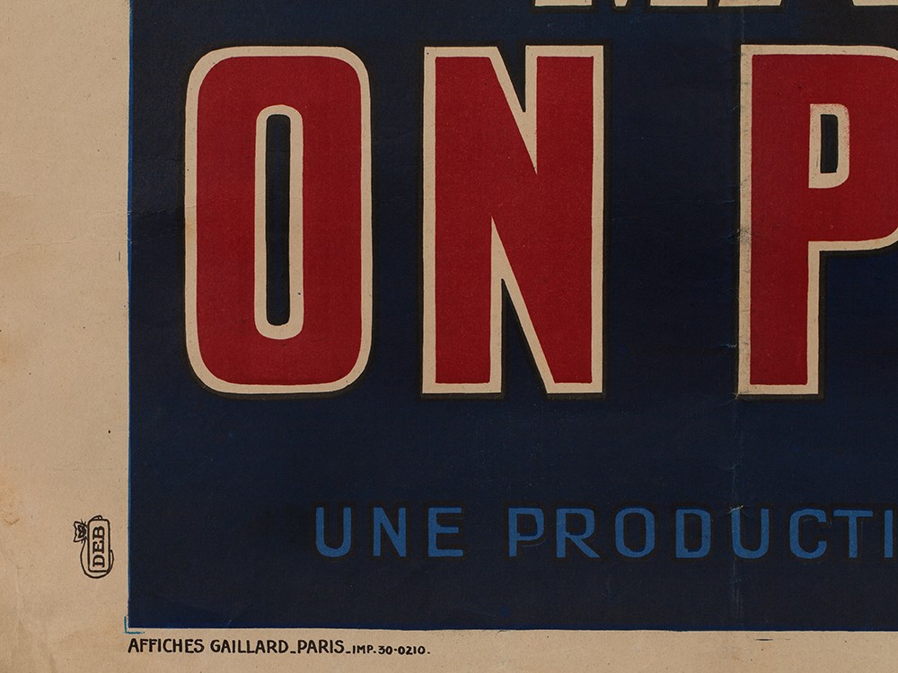 Rare Film Poster, “Maintenant on peut le dire“, France, 1947 France, 1947Colour lithograph on - Image 7 of 9