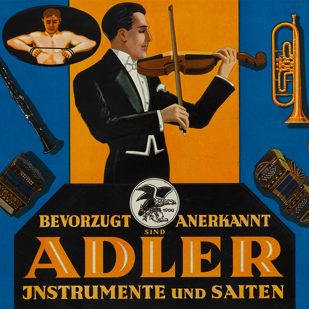 Embossed advertising cardboard for Adler instruments, 1910 Germany, around 1910Embossed cardboard, - Image 7 of 7