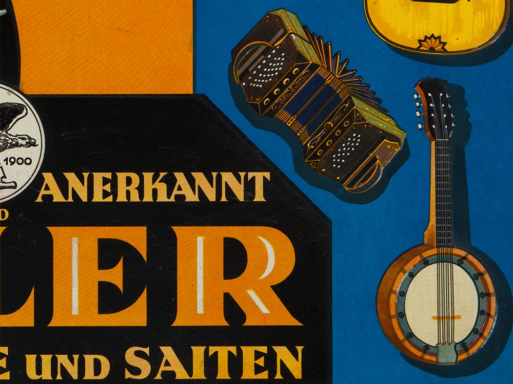 Embossed advertising cardboard for Adler instruments, 1910 Germany, around 1910Embossed cardboard, - Image 5 of 7