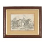 Drawing „An English Cottage“, early 20th Century Pencil on paperGreat Britain, early 20th