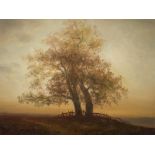 Oil Painting “Daybreak” by Rolf Hank, 20th Century Oil on hardboardGermany, 20th CenturyRolf Hank (