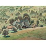 Eugen Henziross, Watercolour ‘Im Dürrgraben’, Switzerland, 20thWatercolour on paperSwitzerland,