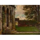 Oil Painting ‘Entryway of a Manor House’, 1880-1920 Oil on canvasProbably Britain, 1880-