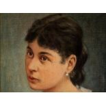 Oil Painting “Potrait of a Young Woman”, Austria, 1937 Oil on canvas, mounted on artist’s