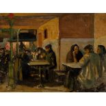 Oil Painting ‘Tavern Scene’, Europe, 20th Century Oil on panelEurope, 20th centuryMonogrammed in