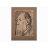 Georg Buchner, Portrait of a Bearded Man, Drawing, 1881 Pencil drawing on paperGermany, 1881Georg