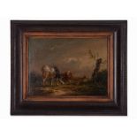 Thomas Sidney Cooper (1803-1902,in Style of,Cows & Goat,19th C. Oil on woodPresumably England,