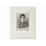 Franz von Defregger (1835-1939), Portrait, Pencil Drawing Pencil on paperAustria, around 1900Franz