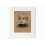 Frieda Menshausen-Labriola, Boy’s Bust Portait, Pastel, c. 1900 Pastel drawing on brown