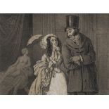 Lithograph „Adriane auf Naxos“, Düsseldorfer Monatshefte 1856 Lithograph on paperGermany,