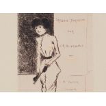 Etching “Croquis Parisiens“, Jean-Louis Forain, late 19th C Etching on paperFrance, late 19th