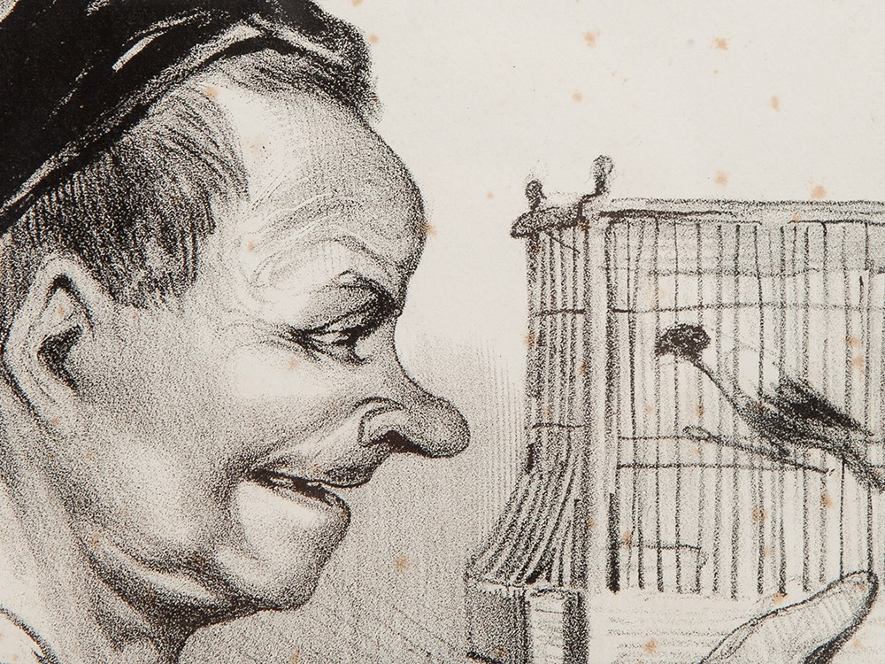 Honoré Daumier, Monomanes – Le Betophile, Lithograph, 1840 Lithograph on paperFrance, 1840Honoré - Image 4 of 7