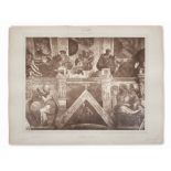 Adolphe Braun, Carbon Print, Sistine Chapel, 1868/69 Vintage carbon print, mounted on printed