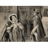 Lithograph “Painter with Model” Düsseldorfer Monatshefte 1856 Lithograph on paperGermany,