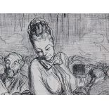 Lithograph „La Muse de la Brasserie“ by Honoré Daumier, 1864 LithographFrance, 1864Honoré Daumier (