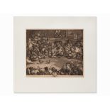 William Hogarth (1679-1764), Cock Fight, Copper Engraving, 1759Copper engraving on paperEngland,