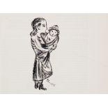 Lithograph “Woman with Child”, Max Unold, 1919 Lithograph on paperGermany, 1919Max Unold (1885-