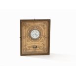 A Small 'Biedermeier' Framed Wall Clock, Austria, circa 1840 Pine or timber wood with gold painted