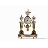 Louis XVI Ormolu Bronze Pendule ‘Guydamour à Paris’, c. 1790Ormolu bronze, marble, brass, glass,