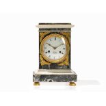A Neoclassical Mantel Clock ‘E. Poiret A Beaumont’, France 1820 Variously colored marble, bronze,