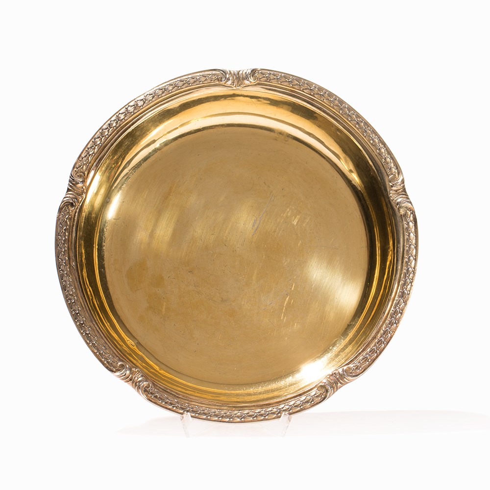 A Silver-Gilt Bowl with Russian Arms, St. Petersburg, 1858 84 zolotnik silver, gilt, cast, die- - Image 14 of 14