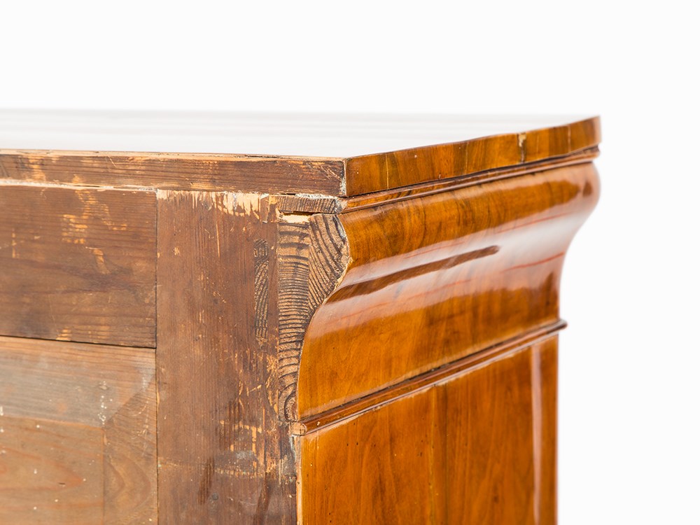 A Biedermeier-Secrétaire à Abattant, Germany, 1st H 19th C Softwood body, walnut, veneered and - Image 10 of 11