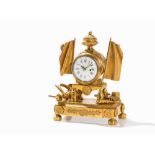 Small Ormolu Mantel Clock, Étienne Le Noir, Paris, 18th/19th C Bronze (gilt), enamel, metal, glass