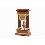 X-Large Neoclassicism-Portico Clock, Pigneret, Paris, c. 1840Mahogany, bronze, gold-plated, brass,