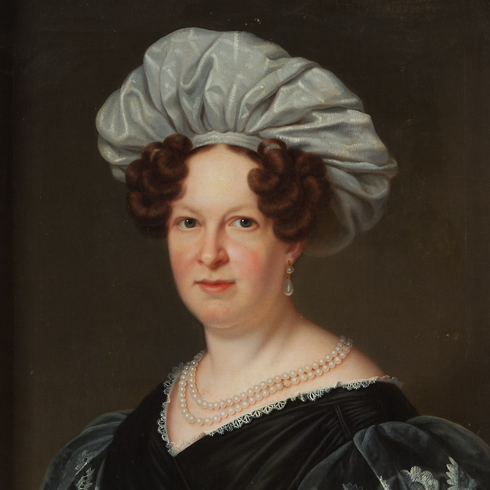 Franz Seraph Stirnbrand, Portrait of a Lady, Germany, 1834 Oil on canvasGermany, 1834Franz Seraph - Image 9 of 9