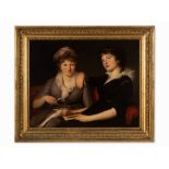 John Masquelier (1778-1855), Atrributed, Two Sisters, c. 1810 Oil on canvasGreat Britain, c.
