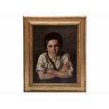 Oil Painting, Portrait of a Boy, Germany, c. 1870 Oil on canvasGermany, circa 1870Franz von