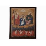 Coronation of the Virgin, Oil Painting, Late 18th Century Oil on canvasSouth Europe, Late 18th