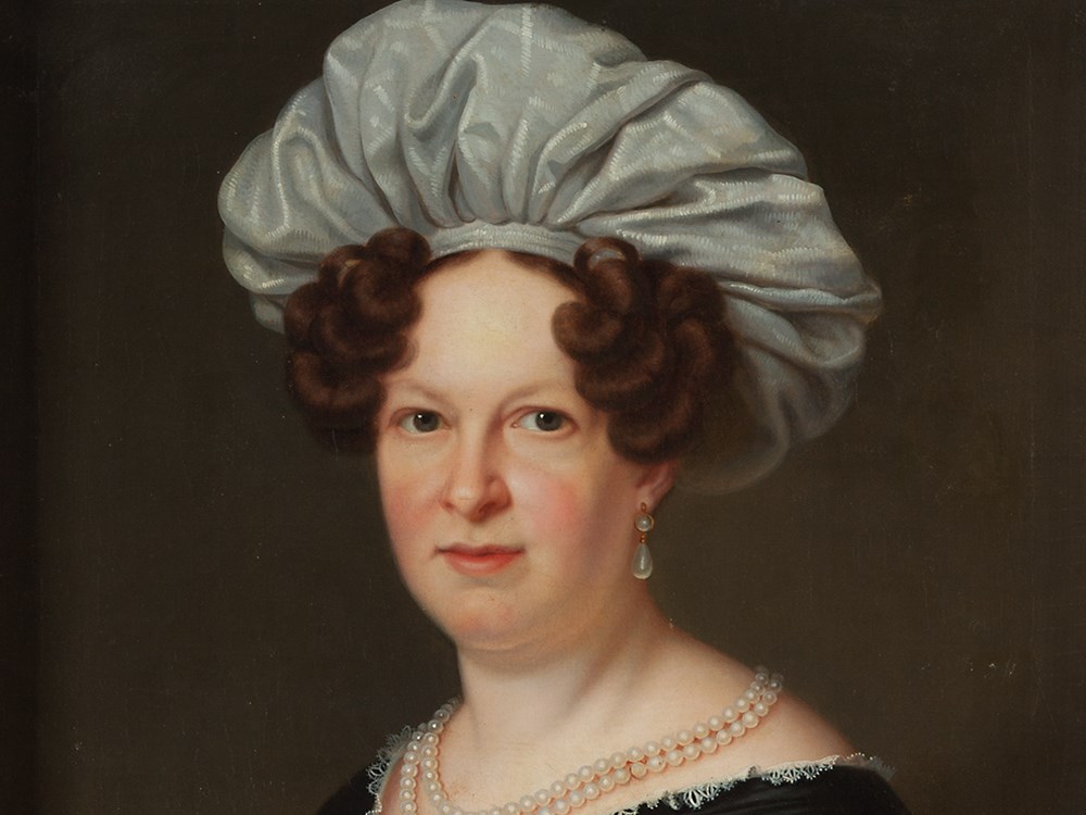 Franz Seraph Stirnbrand, Portrait of a Lady, Germany, 1834 Oil on canvasGermany, 1834Franz Seraph - Image 2 of 9