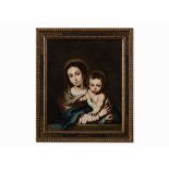 Bernardo Germán y Llorente (1680-1759), Madonna with Child,1742 Oil on canvas, relined around the